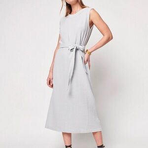 Faherty Light Gray Midi Dress